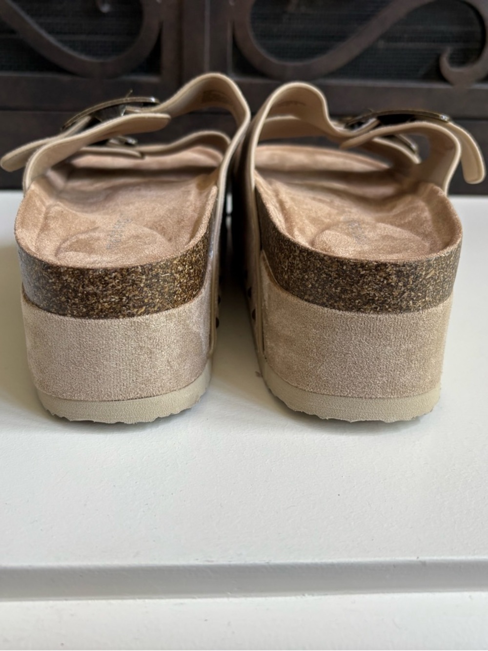NWOT Madden Girl Babess Y2K Platform Slides Sz 10 - Picture 7 of 8